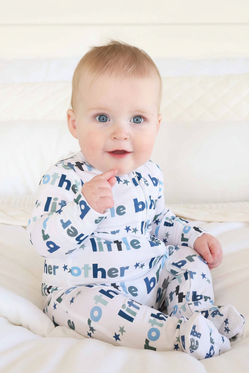 Little Brother Zipper Footie
