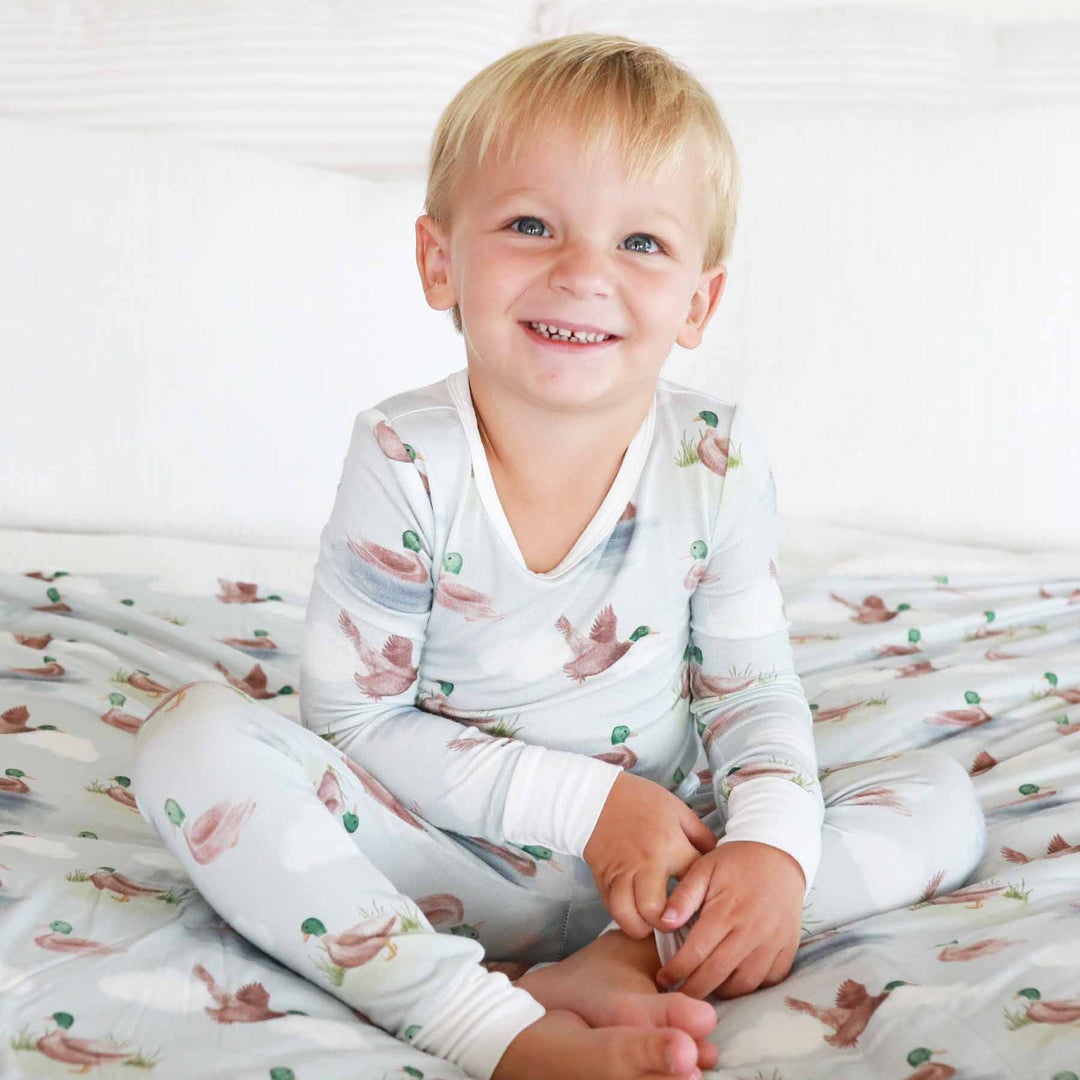 little duckling kids two piece pajama set 