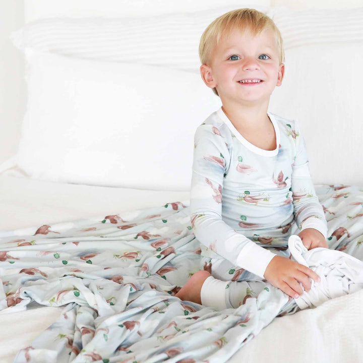 mallard bamboo blanket for kids