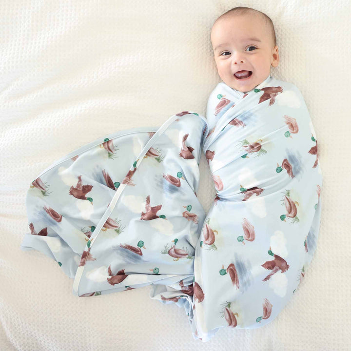 mallard oversized swaddle for babies