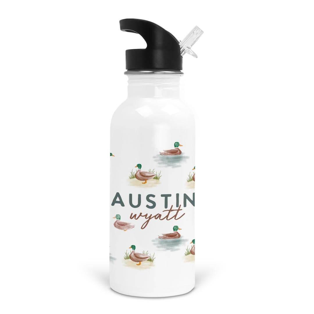 personalized duck water bottle