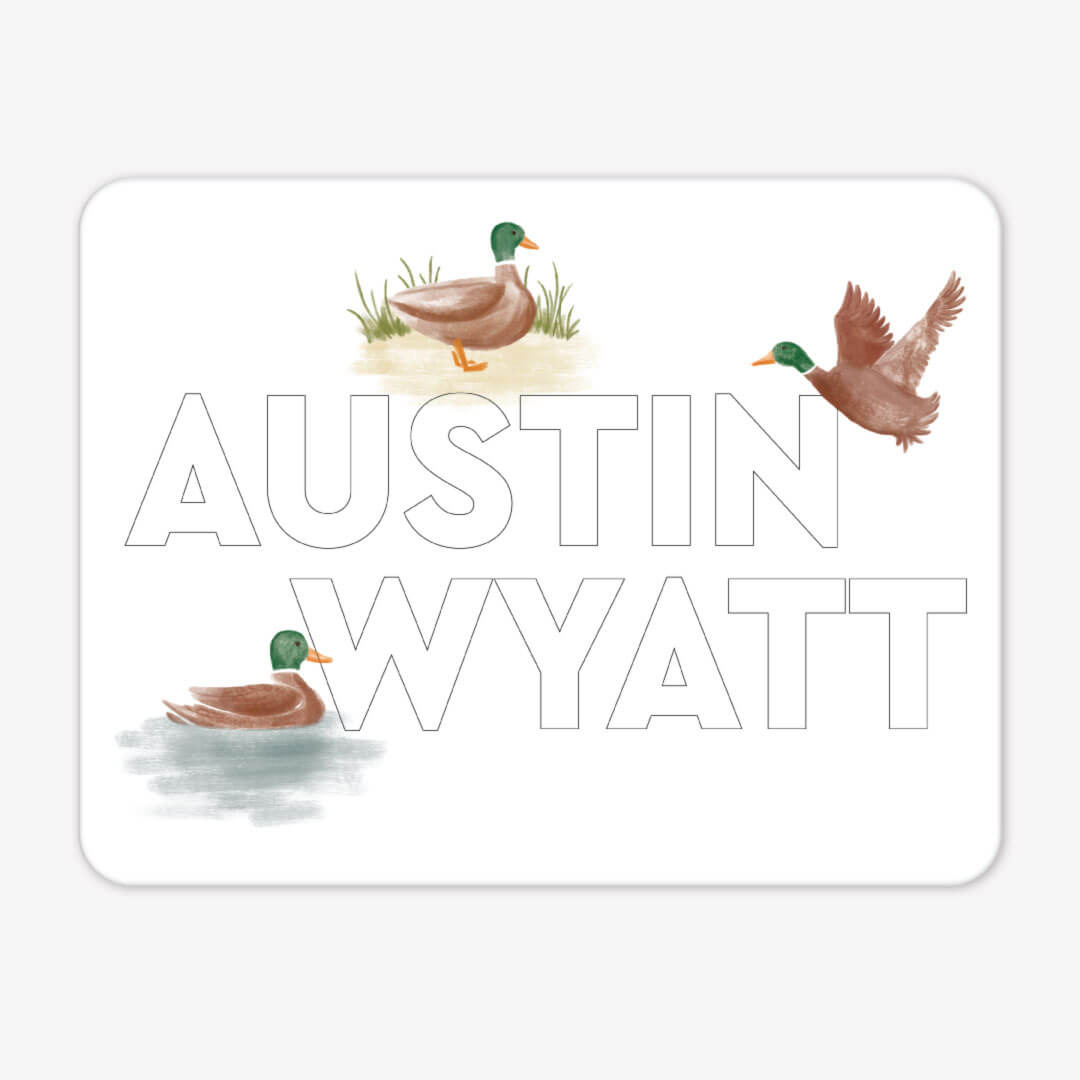 duck personalized whiteboard 