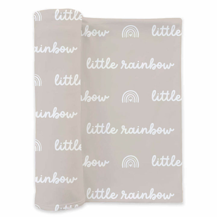 neutral rainbow swaddle for babies 