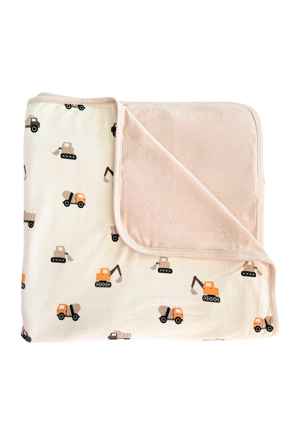 neutral construction double sided bamboo blanket 