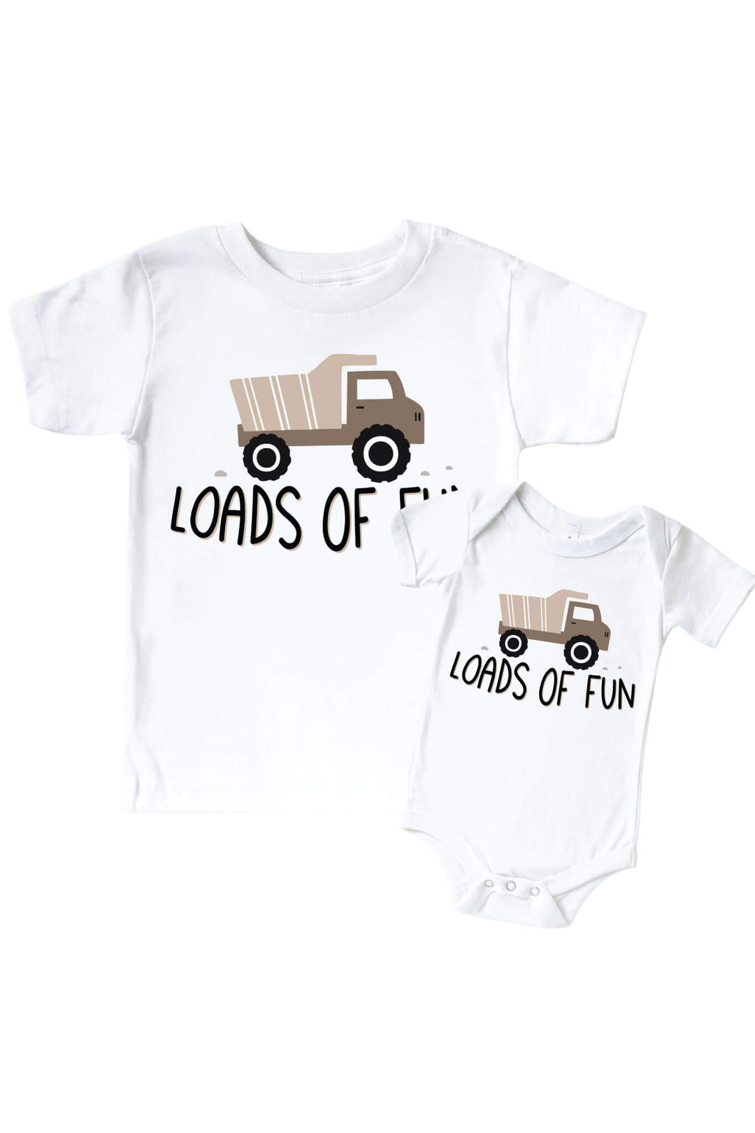 loads of fun graphic tee and bodysuit