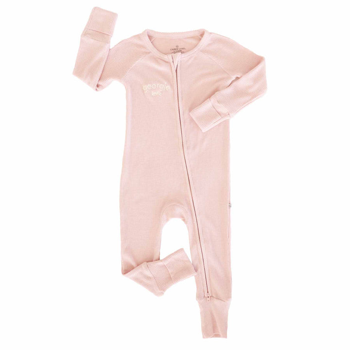 lotus personalized convertible zip romper for babies and toddlers 