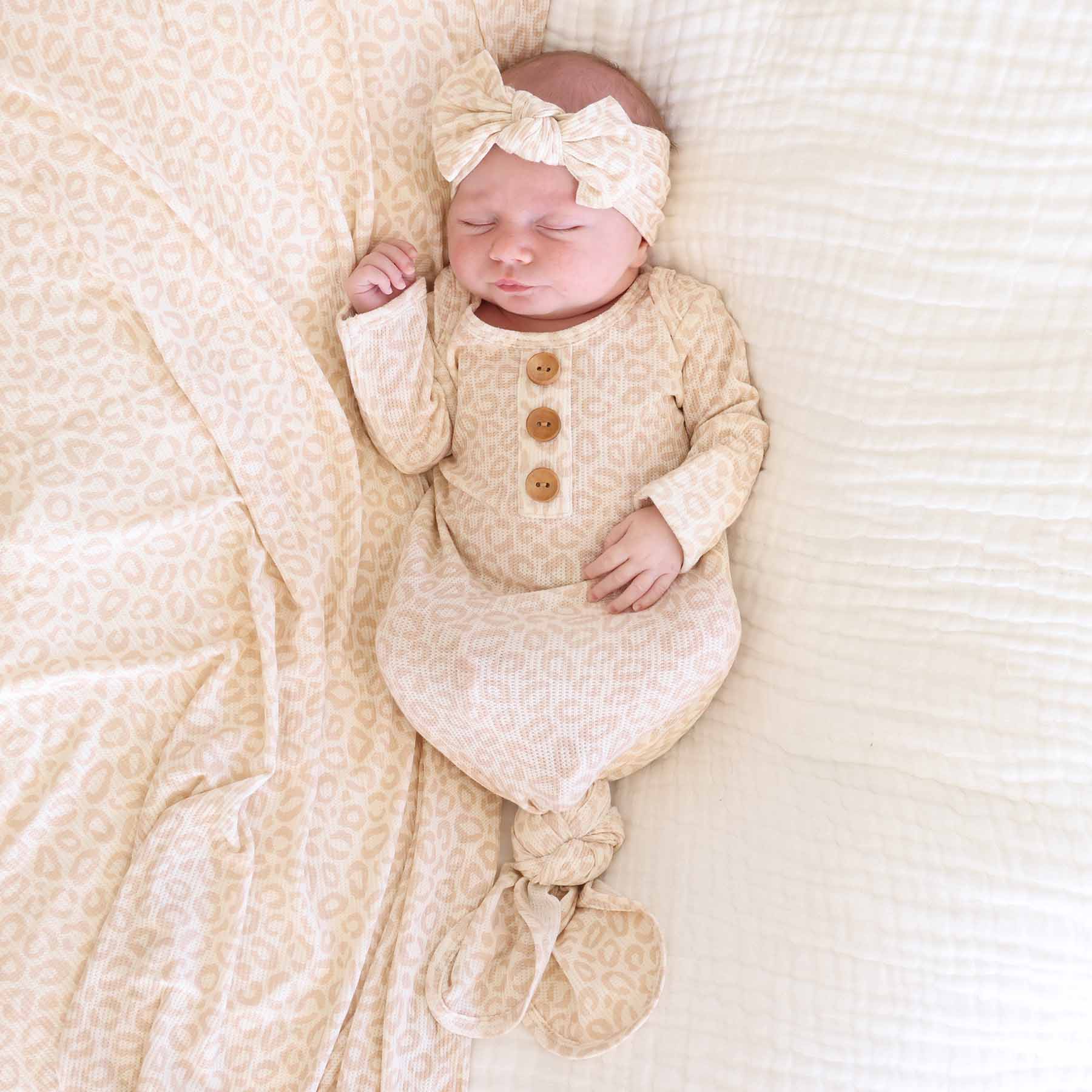 lovely leopard newborn baby outfit