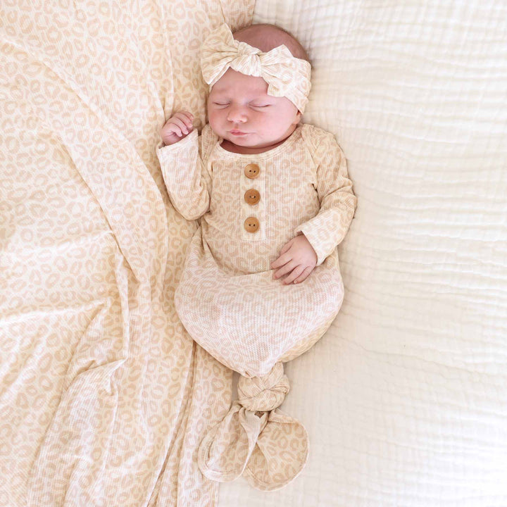 lovely leopard newborn baby outfit