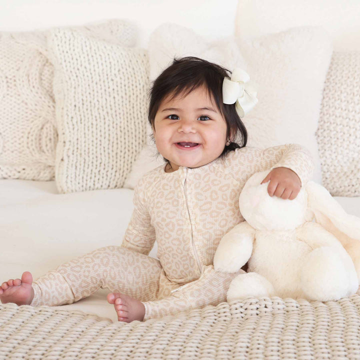 lovely leopard zip romper