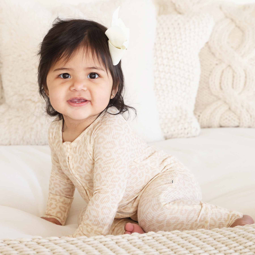 lovely leopard romper pj for girls 