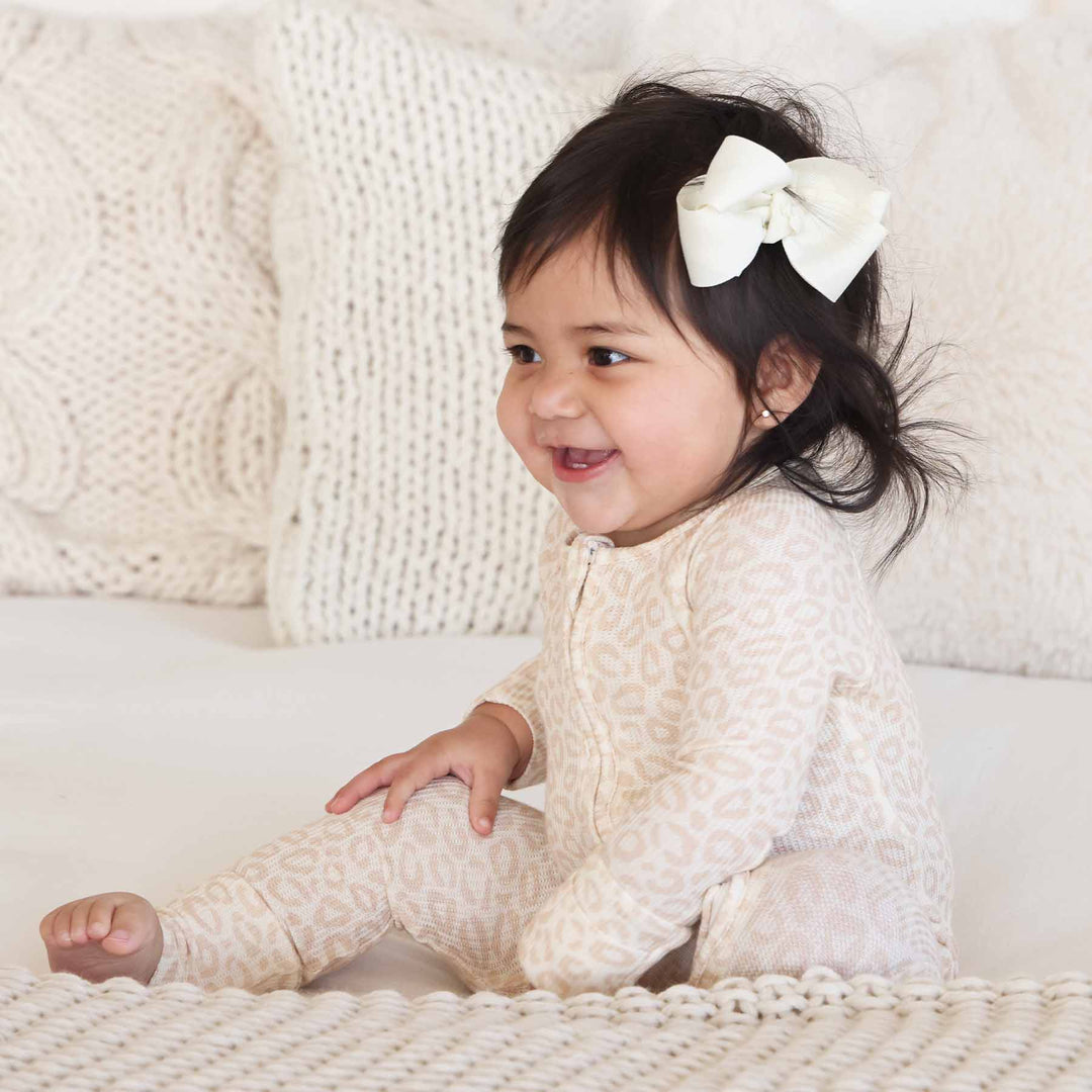 lovely leopard double zipper convertible zip romper 