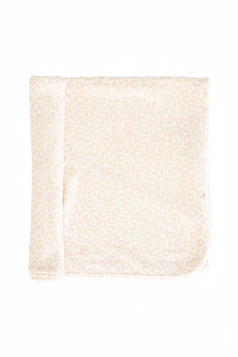 lovely leopard oversized swaddle blanket for girls 