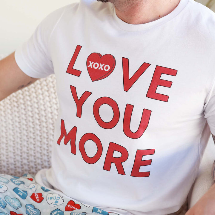 love you more adult graphic tee 