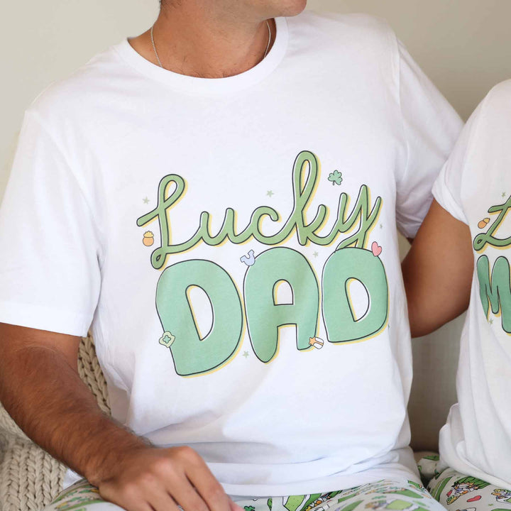 lucky dad graphic tee