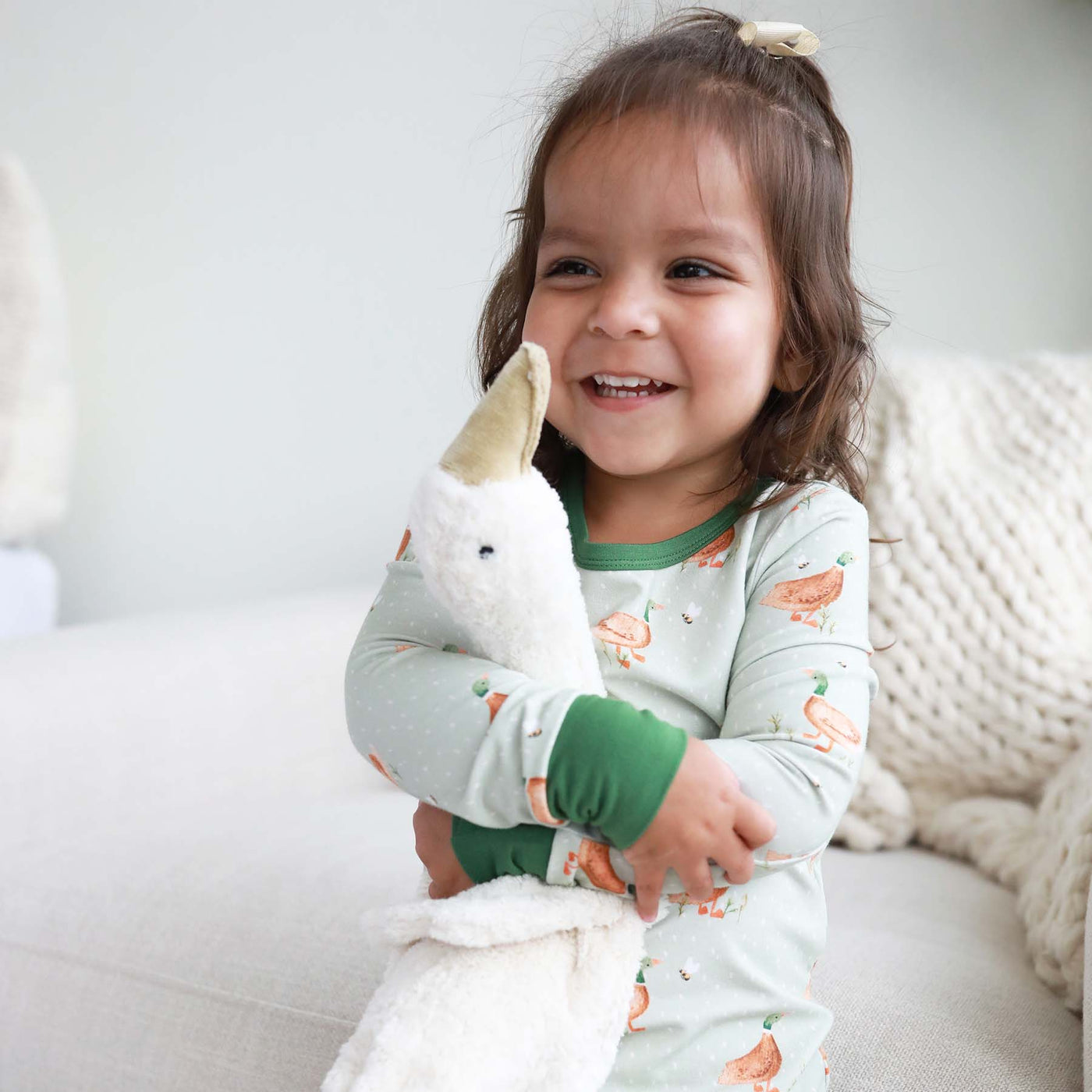 duck pajamas for kids made of bamboo 