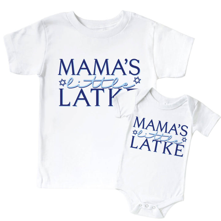 mama's little latke graphic tee and bodysuits