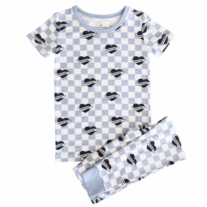 two piece pajama set for boys mama's boy