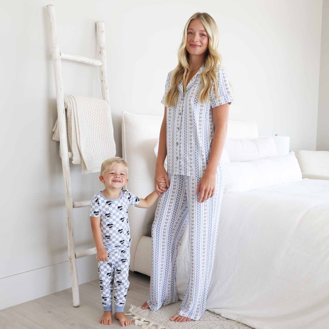 bow mama mommy and son matching lounge set for women