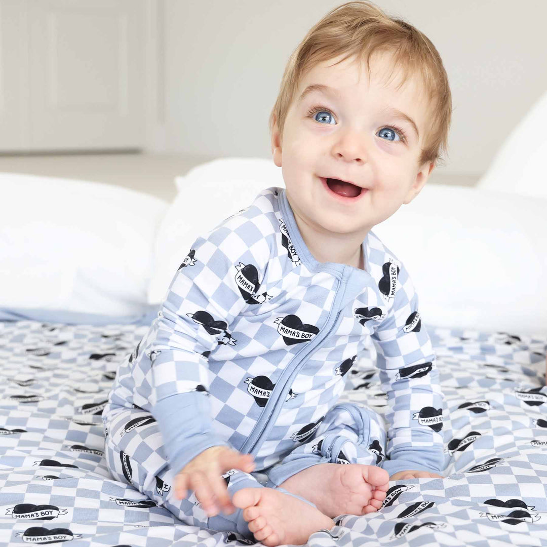 mama's boy zip romper mommy and me matching pajamas 