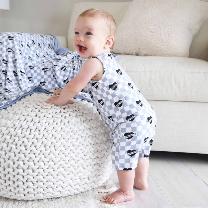 mama's boy summer romper for boys 