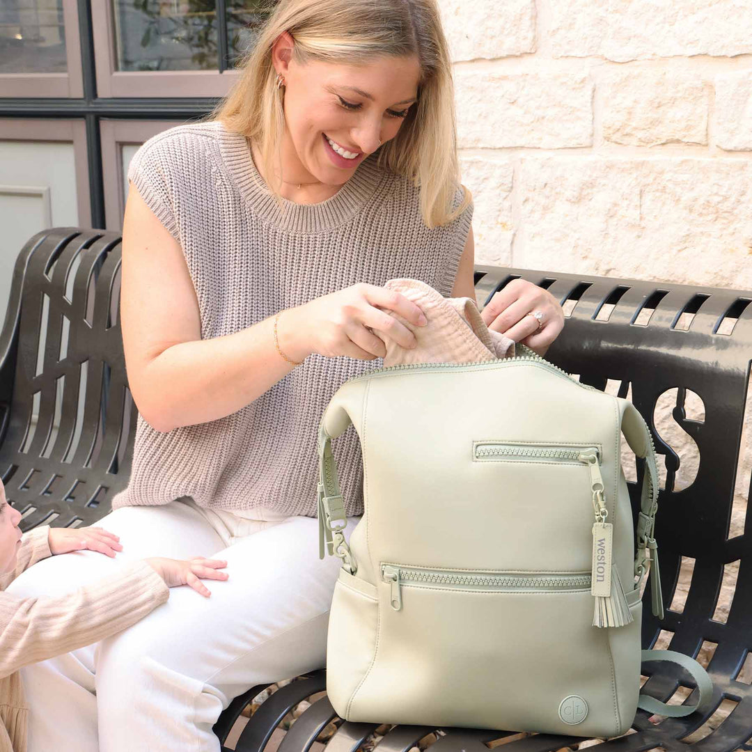 Weslie Diaper Backpack | Matcha