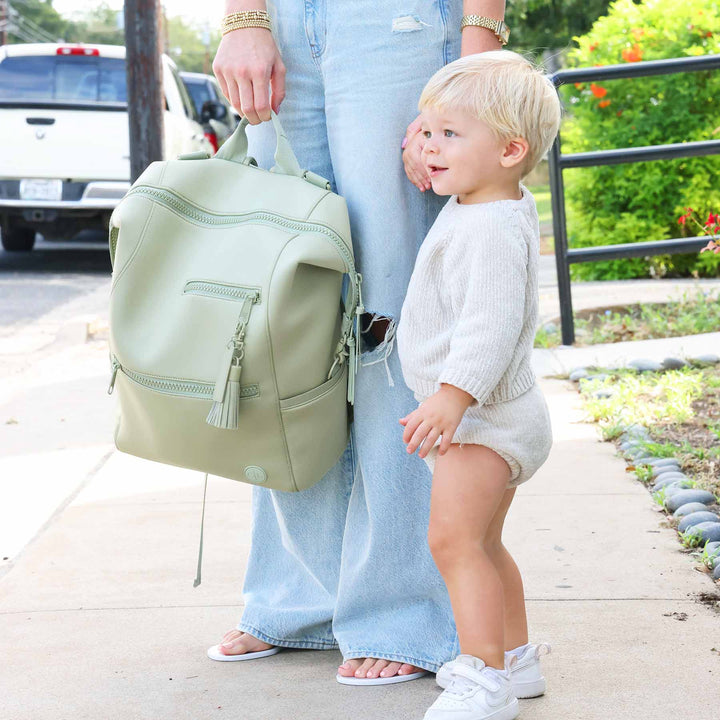 Weslie Diaper Backpack | Matcha