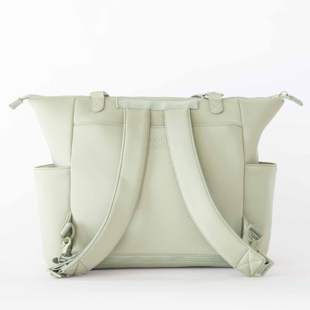 Lane Convertible Diaper Bag Tote | Matcha