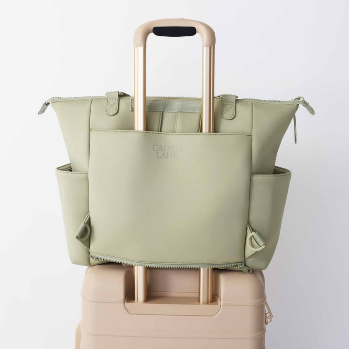 Lane Convertible Diaper Bag Tote | Matcha