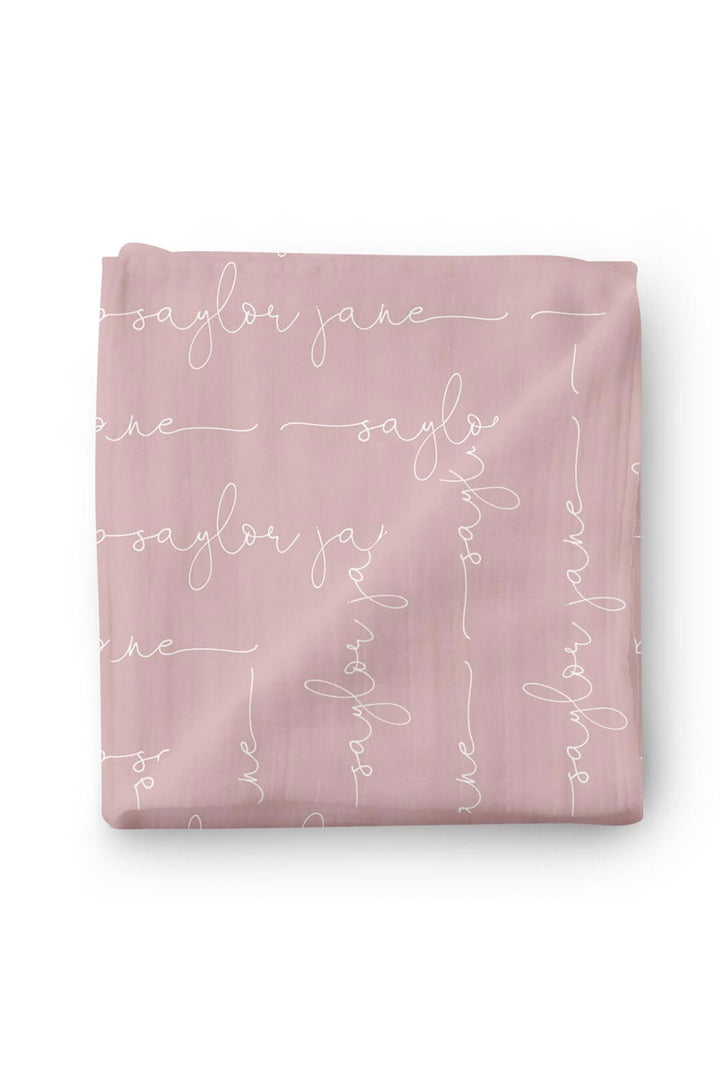 Personalized Baby Name Swaddle Blanket