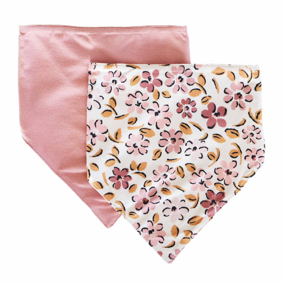 mauvelous meaow two piece bandana bibs for babies