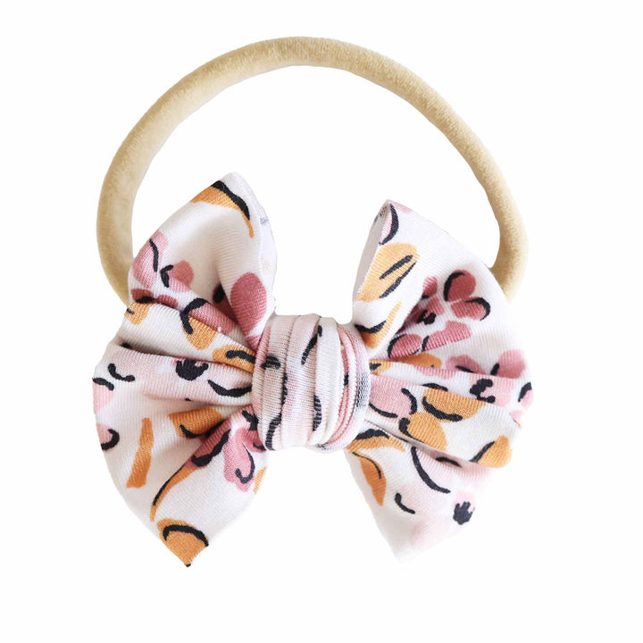 Printed Knit Bow Headbands