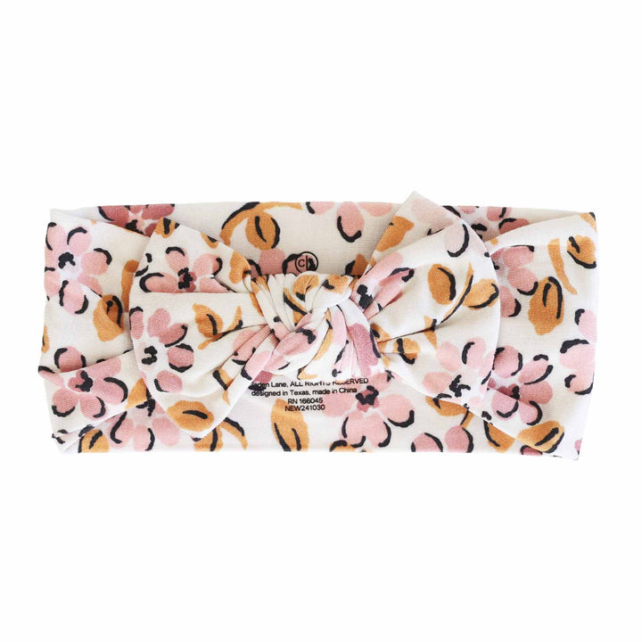 mauvelous meadow headwrap flat lay