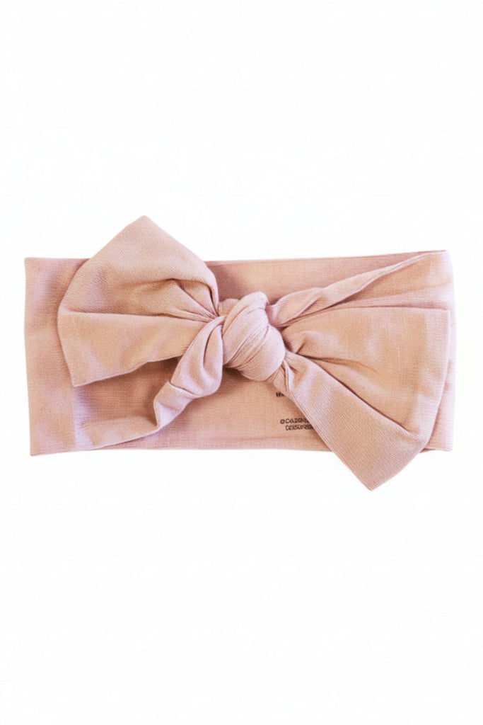 Solid Knit Large Bow Headwrap