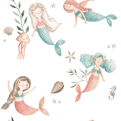 Mermaid Friends Personalized Toddler Blanket