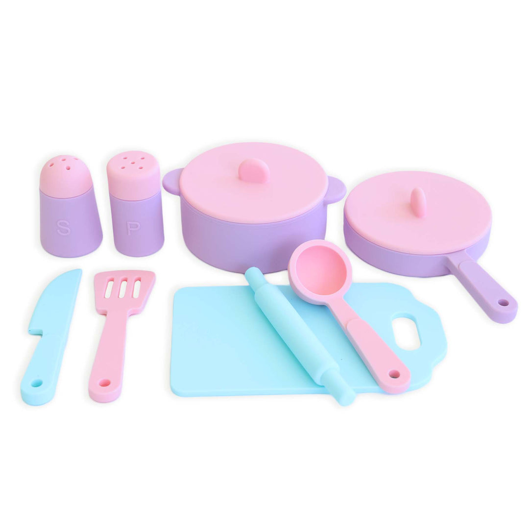 colorful play kitchen set for kids