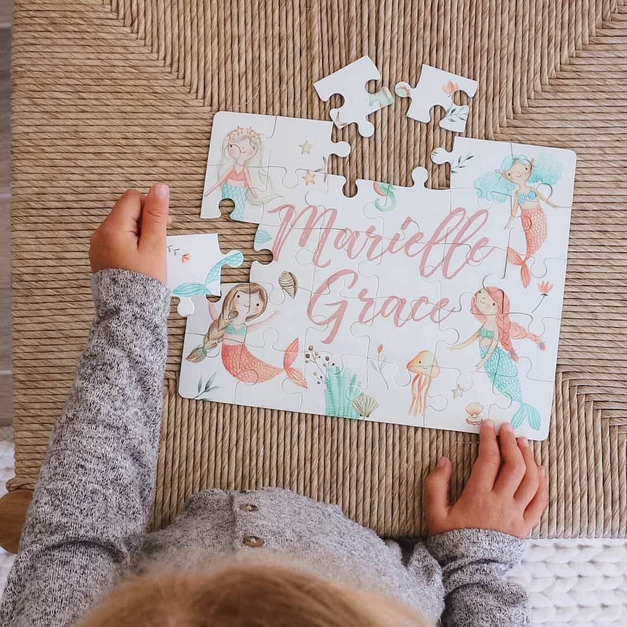 mermaid personalized puzzle