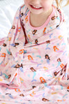 Double Sided Bamboo Blanket | Let's Be Mermaids