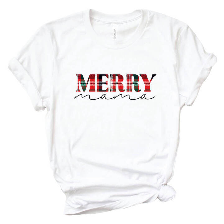 merry mama personalized graphic tee 