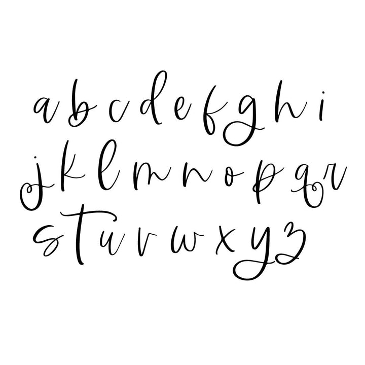 midnight all lowercase font