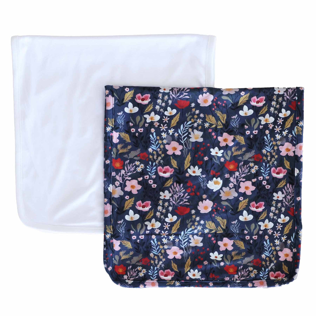 midnight meadow burp cloth set for babies