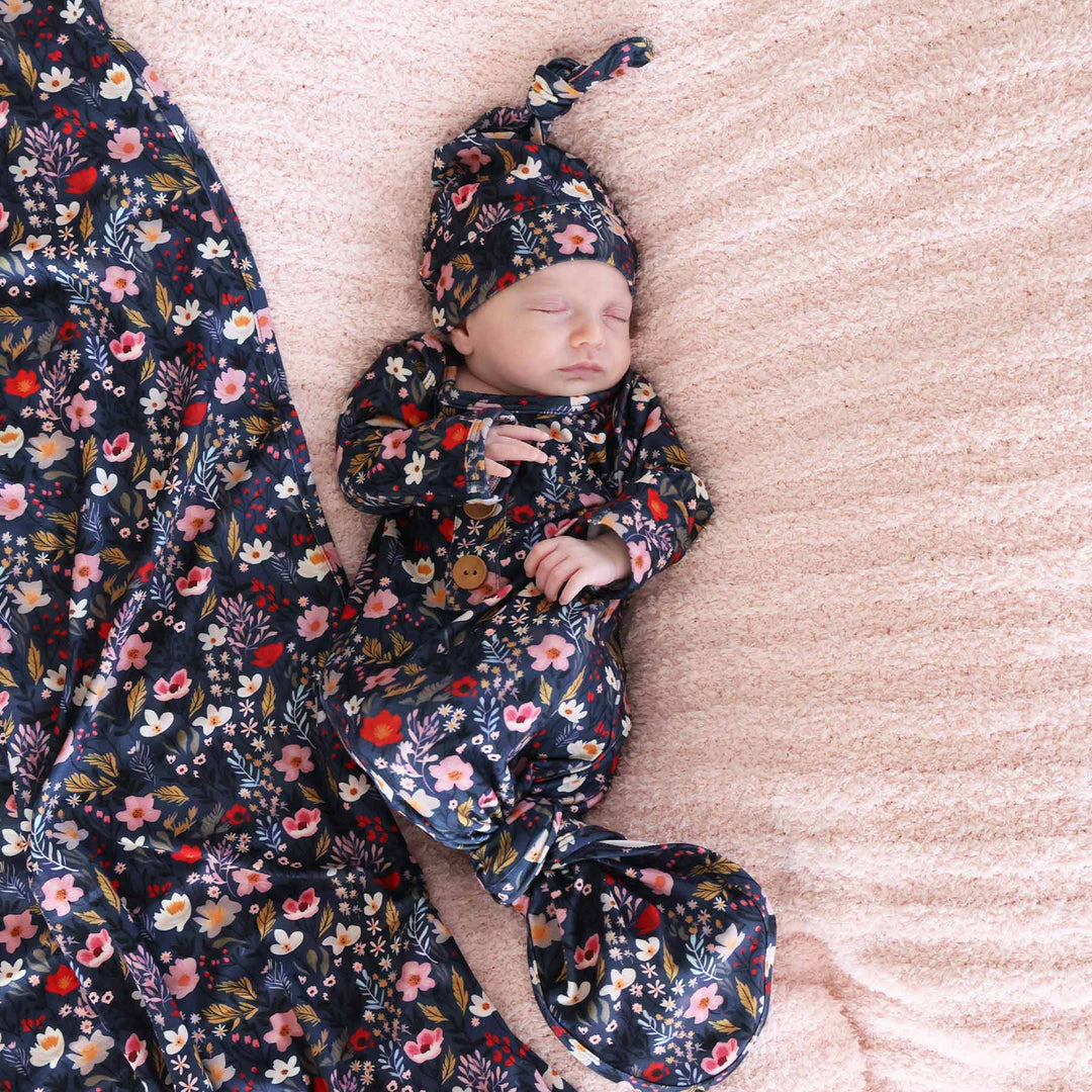 floral newborn outfit for girls