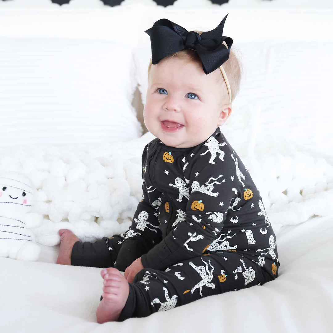 ribbon bow headband black for halloween