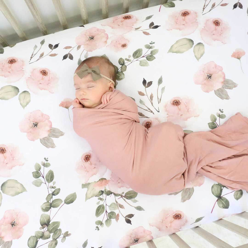 Millies Dusty Garden Crib Sheet