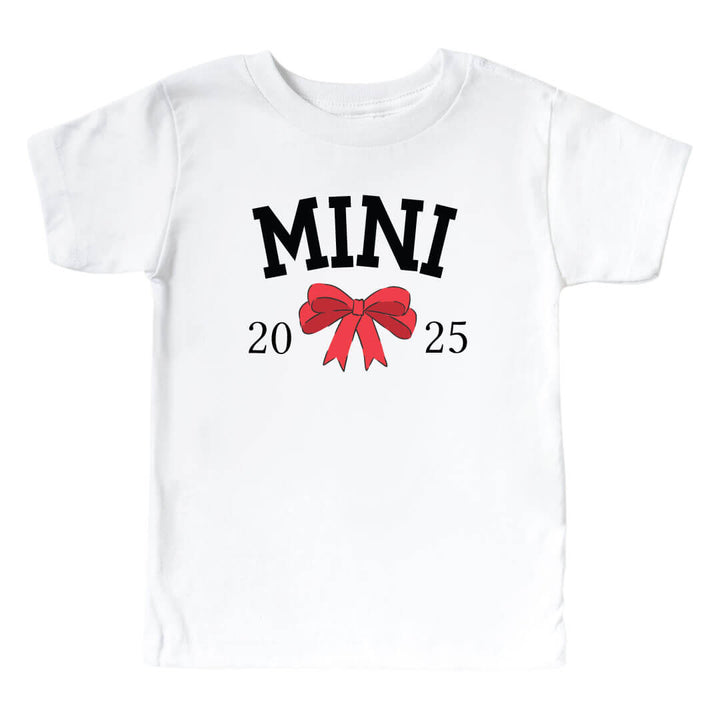 mini bow christmas tee for kids