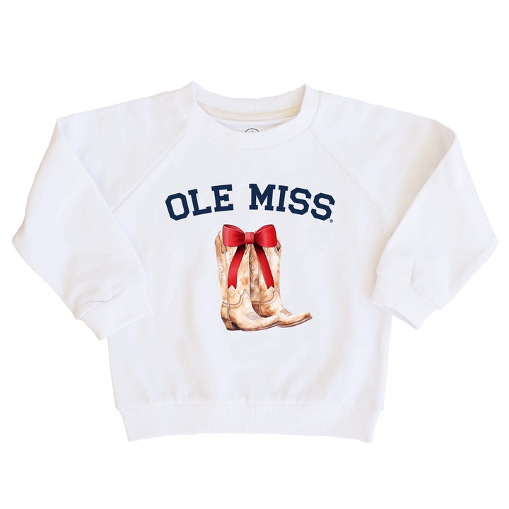 University of Mississippi | Footballs & Bows Kids Graphic Sweatshirts