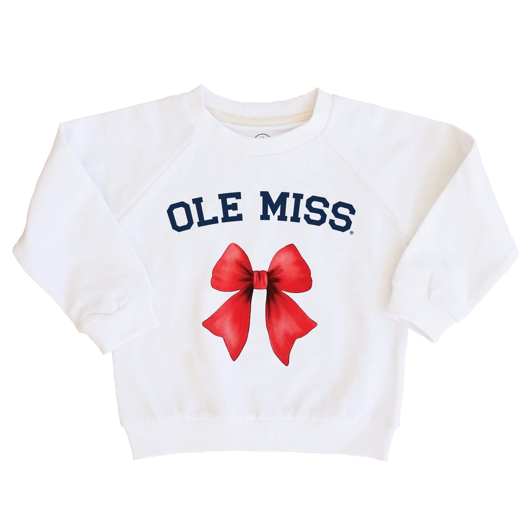 University of Mississippi | Footballs & Bows Kids Graphic Sweatshirts