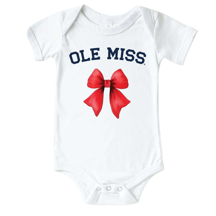 University of Mississippi | Footballs & Bows Graphic Bodysuit