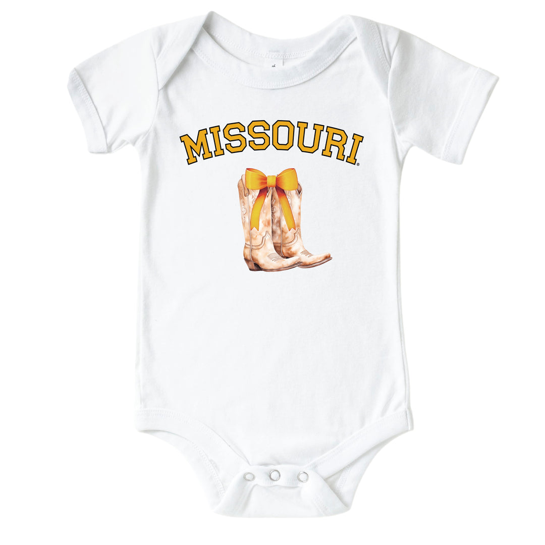 University of Missouri | Footballs & Bows Graphic Bodysuit