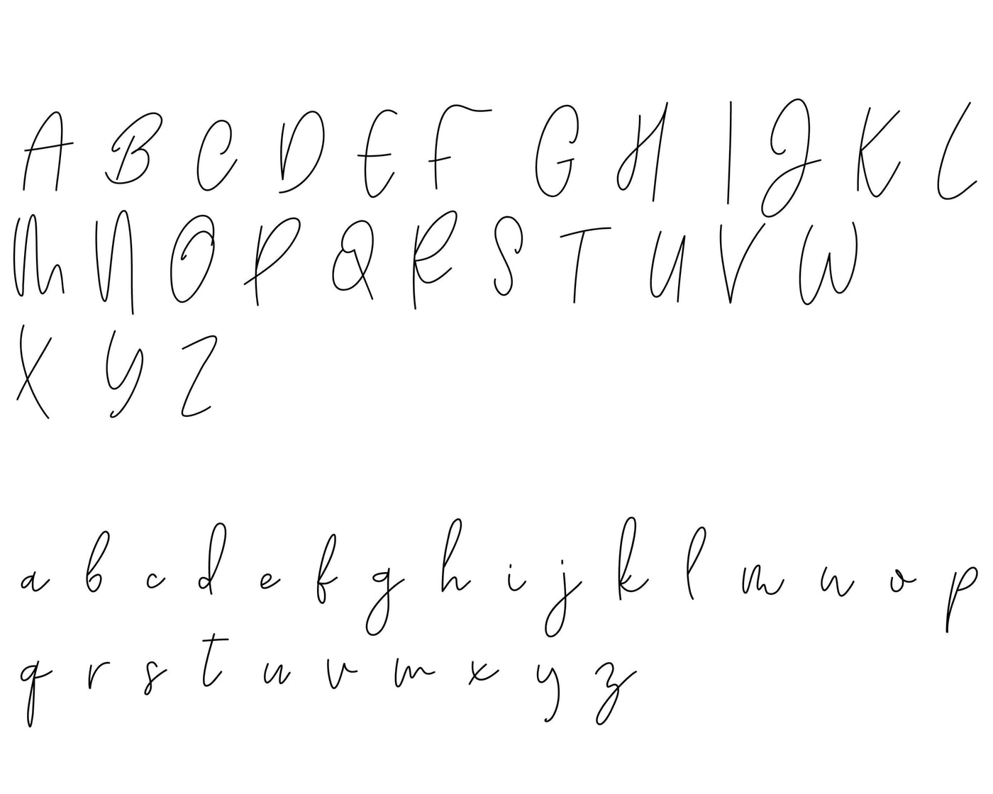 modern script font 