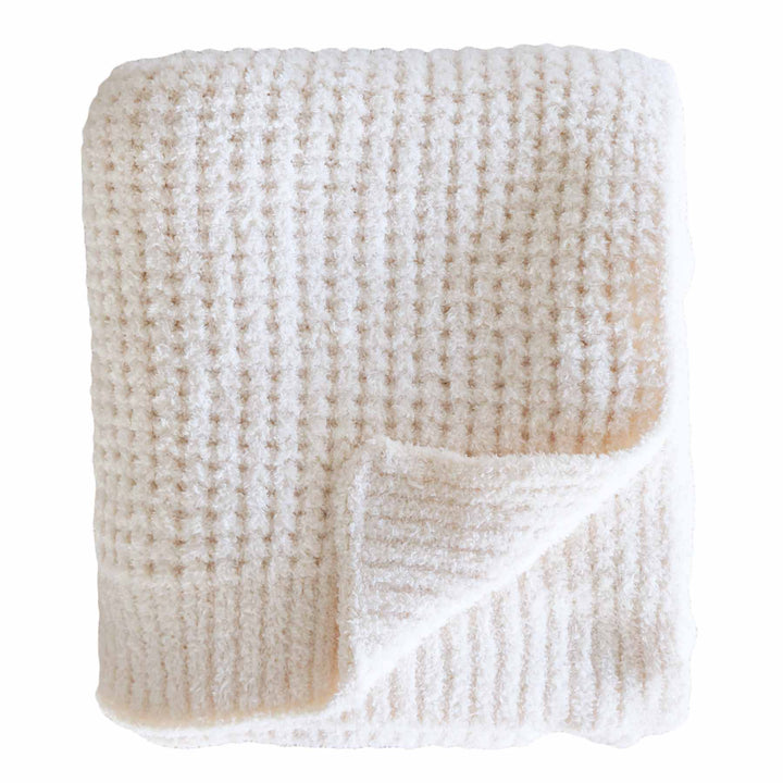 moon waffle knit blanket